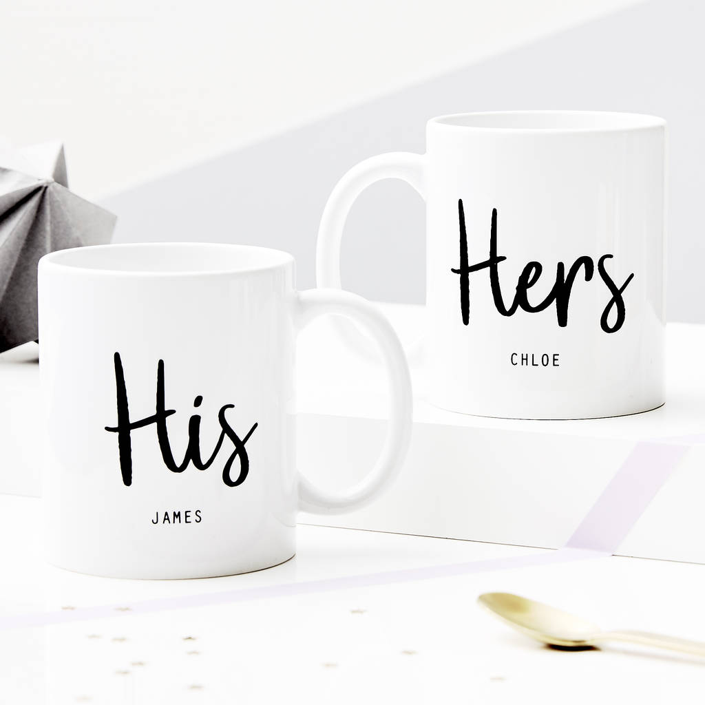 Personalised His And Hers Mugs, 1 of 3