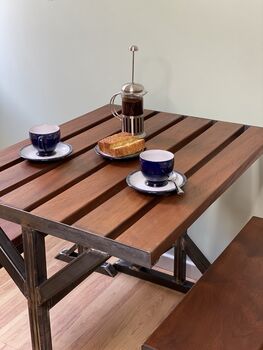 Handcrafted Mahogany Dining Set, 5 of 9