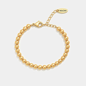 Women's Ball Chain Bracelet In 18k Gold, 5 of 7