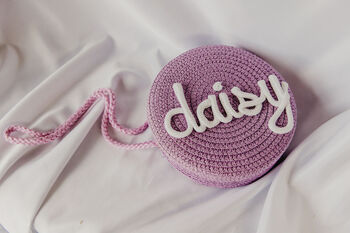 Personalised Straw Bag For Girls And Toddlers, 5 of 8