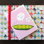 Mini Pink Peas Card, thumbnail 1 of 5