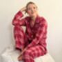 Brushed Cotton Pyjamas In Sunset Plaid, thumbnail 4 of 4