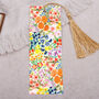 Bold Floral Bookmark With Coloured Tassel, thumbnail 1 of 3