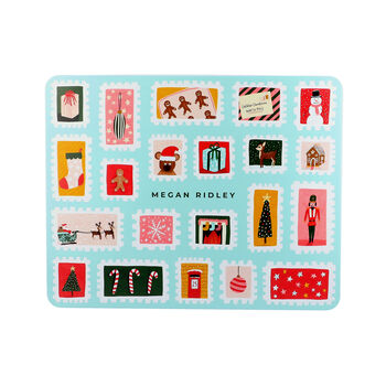 Personalised Christmas Stamps Xl Gift Storage Tin, 3 of 9