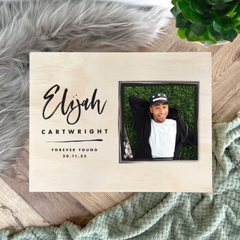 Personalised Modern Any Occasion Square Photo Memory Box Five Sizes 16cm | 20cm | 26cm | 30cm | 36cm, 2 of 8