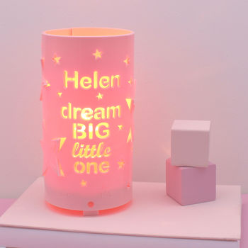 Personalised Dream Big Little One Star Night Light, 10 of 12