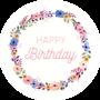 Floral Wreath Happy Birthday Lollipop, thumbnail 2 of 4