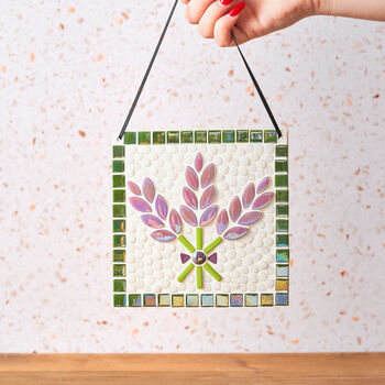 Lavender Plaque Craft Mosaic Kit Ideal For Beginners, 3 of 8