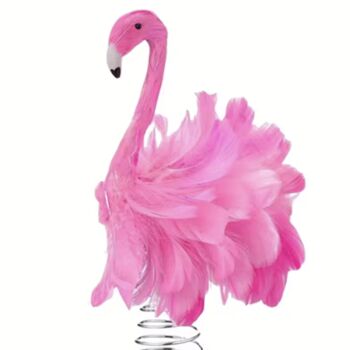 Pink Flamingo Christmas Tree Topper, 3 of 4