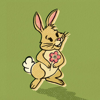 Easter Card ‘Hunny Bunny’, 2 of 4