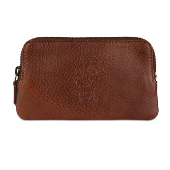 'Forbes' Men's Card Holder Wallet In Cognac Leather, 3 of 7