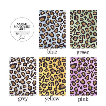 Custom Leopard Print Personalised Animal Art, 8 of 10