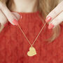 Personalised Couples Names Gold Plated Heart Necklace, thumbnail 1 of 12