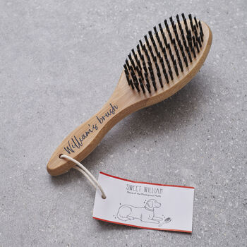 Bamboo Dog Grooming Brushes Personalisation Available, 11 of 12