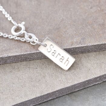 Personalised Sterling Silver Cross Necklace, 4 of 4