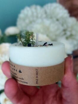 Christmas Wedding Favour Candles With Pine Trees, 4 of 4
