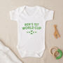 My First World Cup Personalised Babygrow, thumbnail 2 of 4