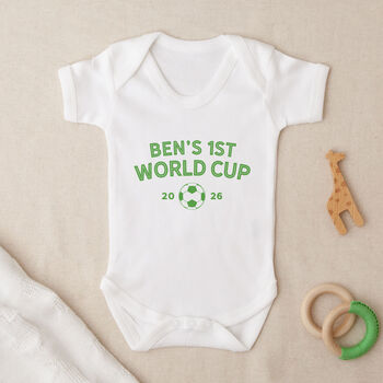 My First World Cup Personalised Babygrow, 2 of 4