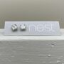 Square Stone Stud Earrings, thumbnail 1 of 2