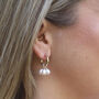 Harlow Pearl Cluster Hoop Earrings, thumbnail 3 of 3