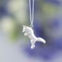 Jumping Fox Pendant With Optional Personalisation, thumbnail 2 of 12