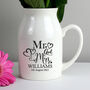 Personalised Flower Pot Jug For Wedding Or Newlyweds, thumbnail 2 of 2