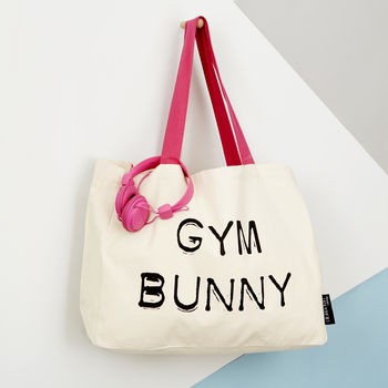 'Gym Bunny' Large Tote