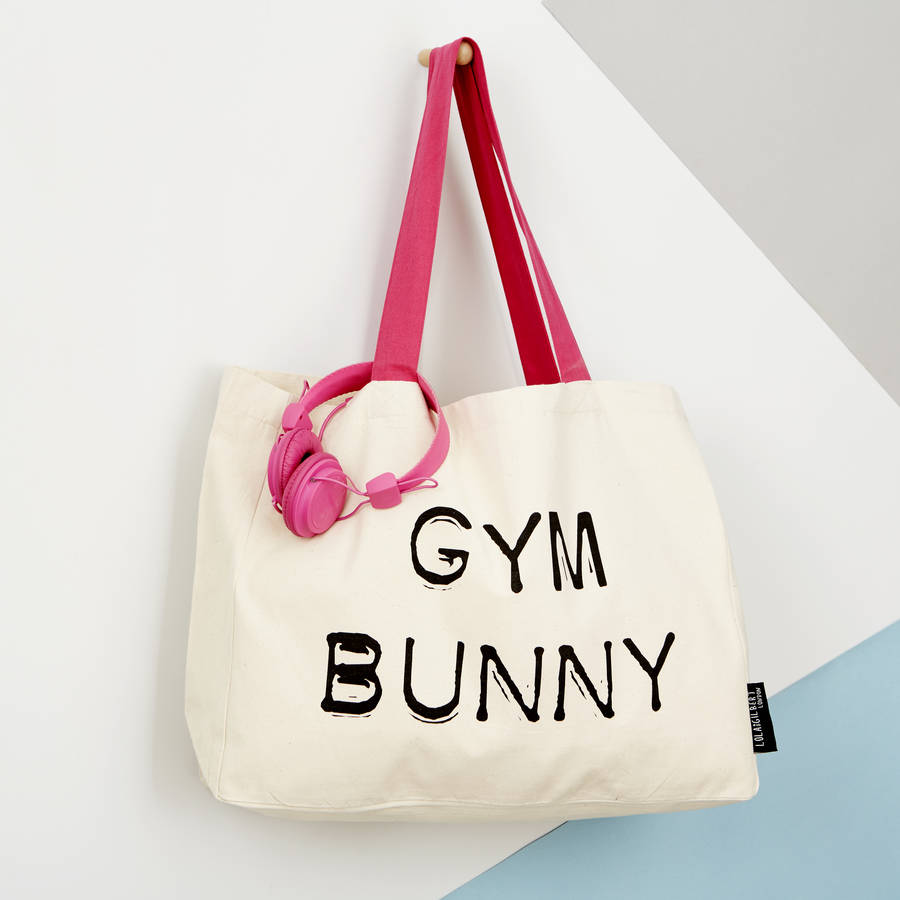 'gym bunny' large tote by lola & gilbert london ltd