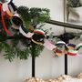 Red Gingham Christmas Paper Chains Garland Kit, thumbnail 8 of 11