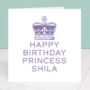 Little Princess Personalised Birthday Card, thumbnail 1 of 4