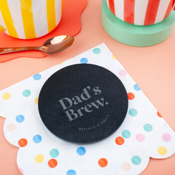 Personalised 'Dad's Beer' Slate Coaster, 3 of 4