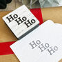 Square Ho Ho Ho Stamp Christmas Stamp Craft, thumbnail 6 of 6
