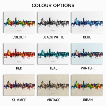 Derby City Skyline Cityscape Art Print, 3 of 12