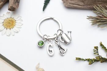 Personalised Gardening Keyring Garden Lover Present, 5 of 9