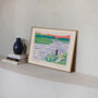 Fishing Art Print River Fisherman Scene Poster, thumbnail 3 of 9
