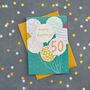 50th Birthday Balloon Card, thumbnail 1 of 1