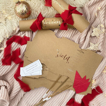 Luxury Personalised Diy Christmas Cracker Kit, 2 of 7