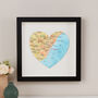 Personalised Location Barcelona Map Heart Print, thumbnail 2 of 6