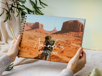 Personalised Wooden Photo Album Scrapbook, 7 of 10