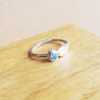 Child's Leaf Ring With Birthstone, thumbnail 4 of 8