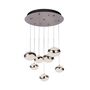 Integrated LED Seven Light Cluster Drop Ceiling Pendant, thumbnail 2 of 2