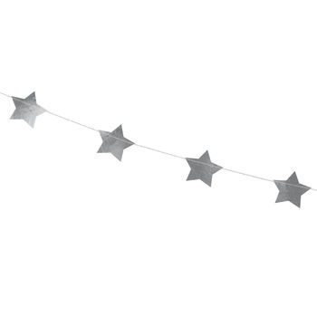 Extra Long Silver Star Garland Three.6m, 2 of 2