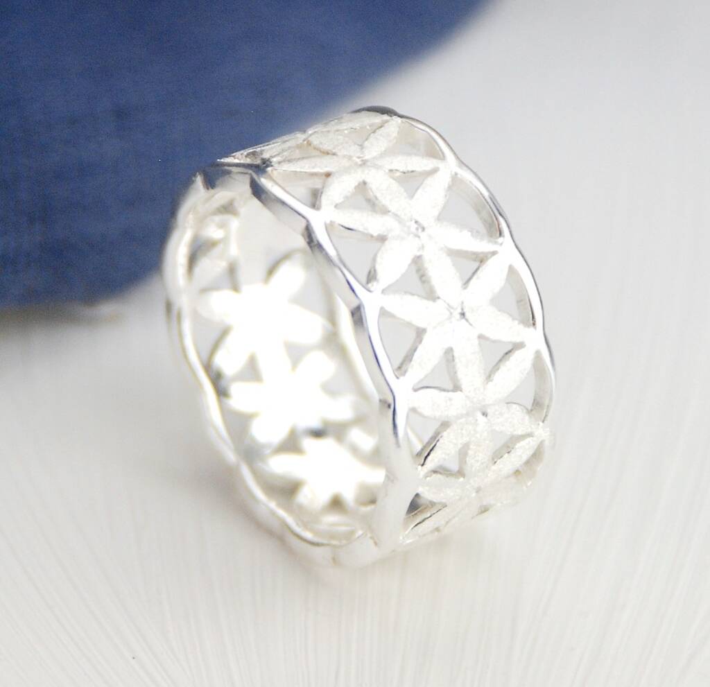 Sterling Silver Daisy Chain Ring By Penelopetom