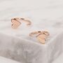 Tiny Heart Huggie Hoop Earrings In Sterling Silver, thumbnail 7 of 12