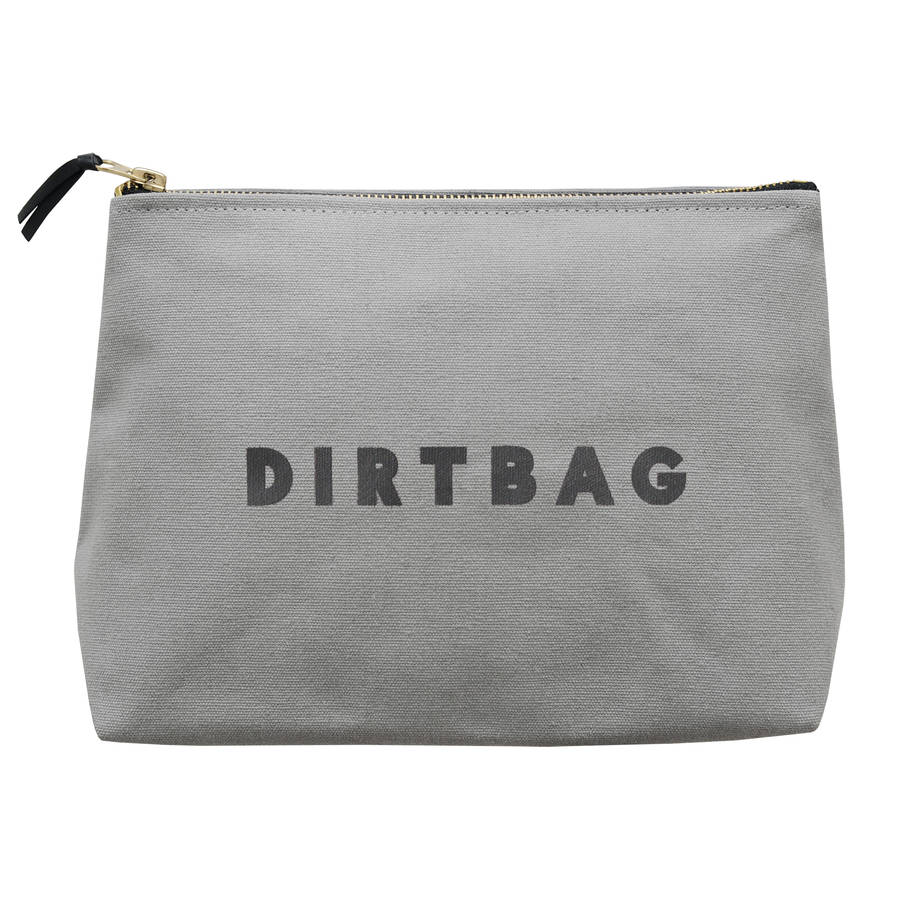 'dirtbag' wash bag by alphabet bags | notonthehighstreet.com