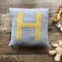 Handmade Soft Knitted Personalised Letter Cushion, thumbnail 7 of 10