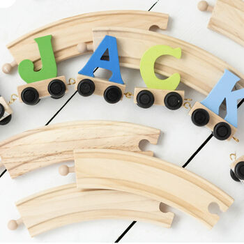 Personalised Wooden Name Train, 6 of 10