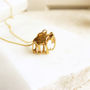 Elephant Pendant Necklace Gold Vermeil, thumbnail 1 of 7