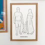 Personalised Line Drawing Family Portrait Illustration, thumbnail 9 of 12