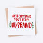 Next Christmas You'll Be My Husband Red Card, thumbnail 1 of 2